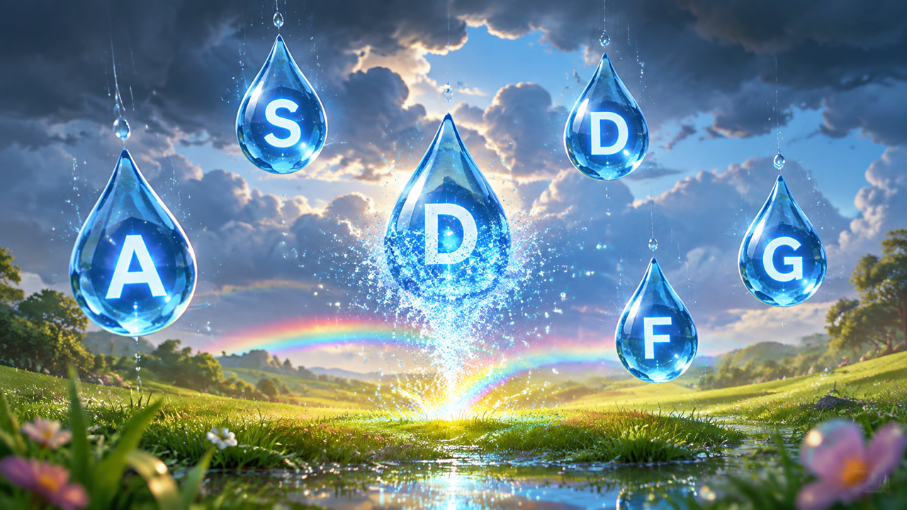 Rain Typing gameplay frame