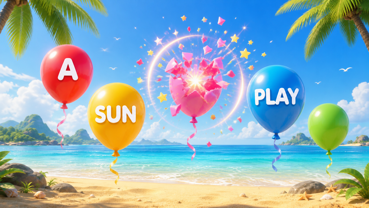 Balloon Typing gameplay frame